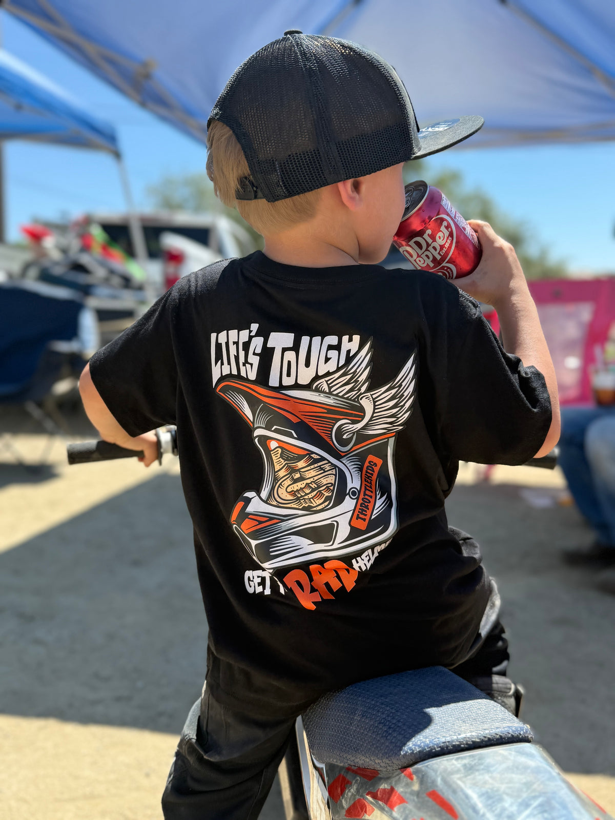 Get a rad helmet tee- 2 colors