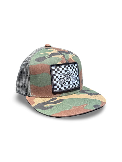 Dirtbike Camo flat bill