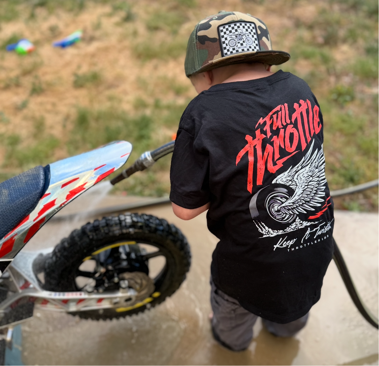 Dirtbike Camo flat bill